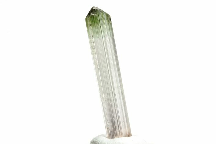 Bi-Colored Elbaite Tourmaline Crystal - Rubaya, Congo #206886